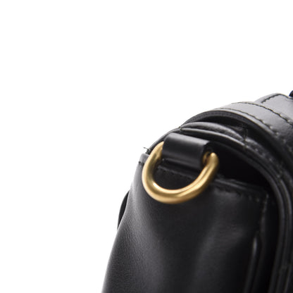 Gucci Calfskin Matelasse Medium GG Marmont Top Handle Shoulder Bag Black 10 of 14