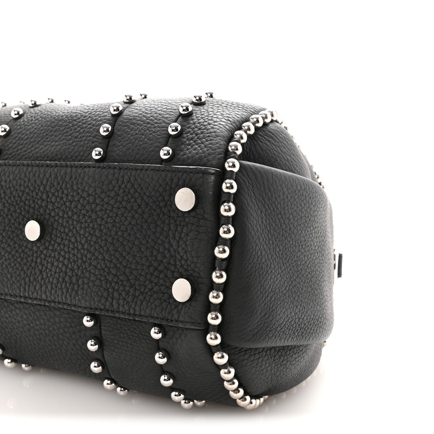 Alexander Wang Calfskin Studded Rockie Matte Black Rhodium Hardware 9 of 9