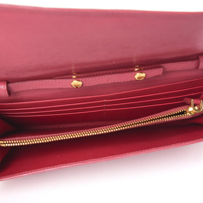 Prada Vitello Move Oro Chain Wallet Peonia 5 of 10