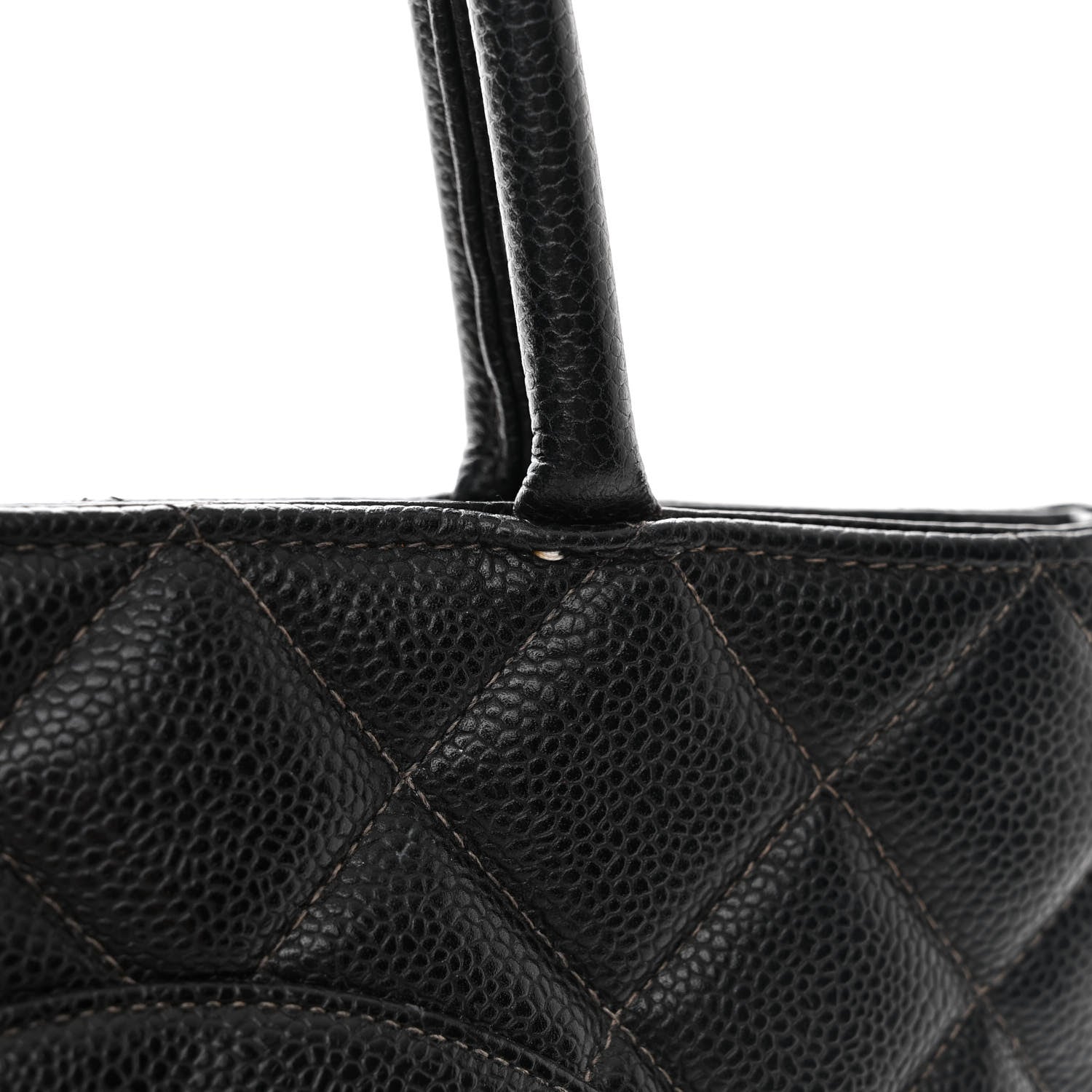 Chanel Caviar Quilted Medallion Tote Black 19 of 20