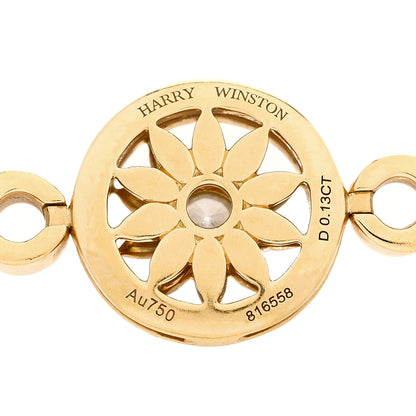 Harry Winston 18K Yellow Gold Diamond Gates Bracelet 3 of 4