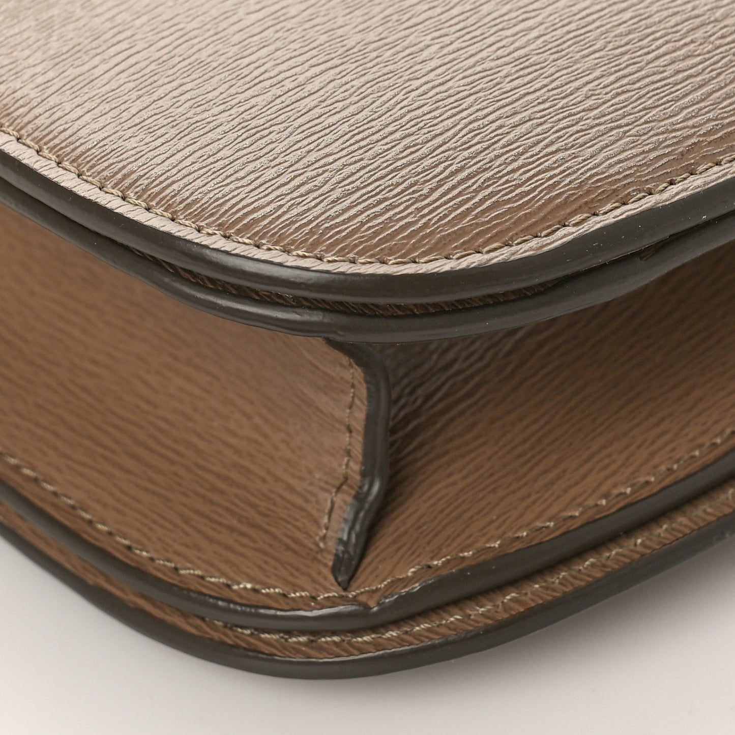 Liege Calfskin Medium Classic Box Flap Bag Taupe