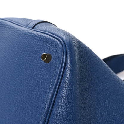 Hermes Taurillon Clemence Picotin Lock 22 MM Deep Bleu 10 of 12