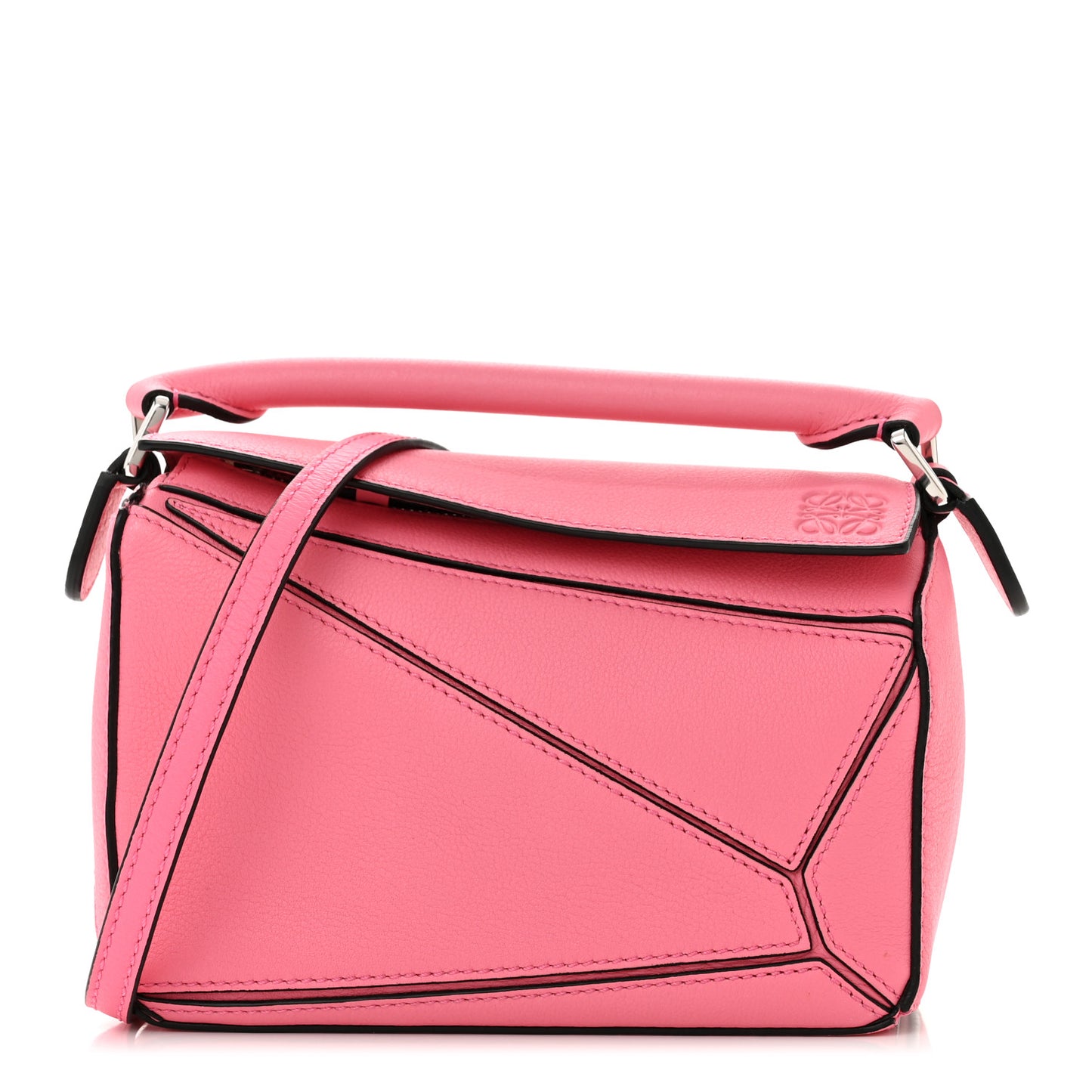 Calfskin Mini Puzzle Bag Wild Rose