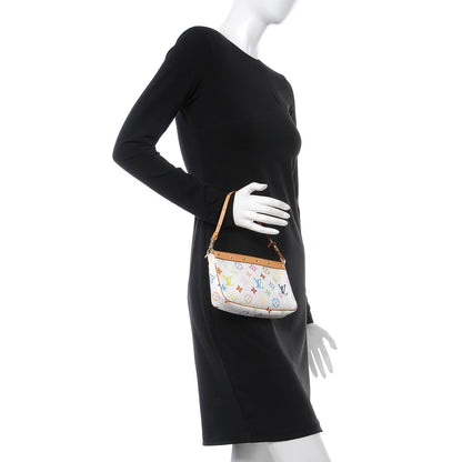 Louis Vuitton Monogram Multicolor Pochette Accessories White 2 of 11