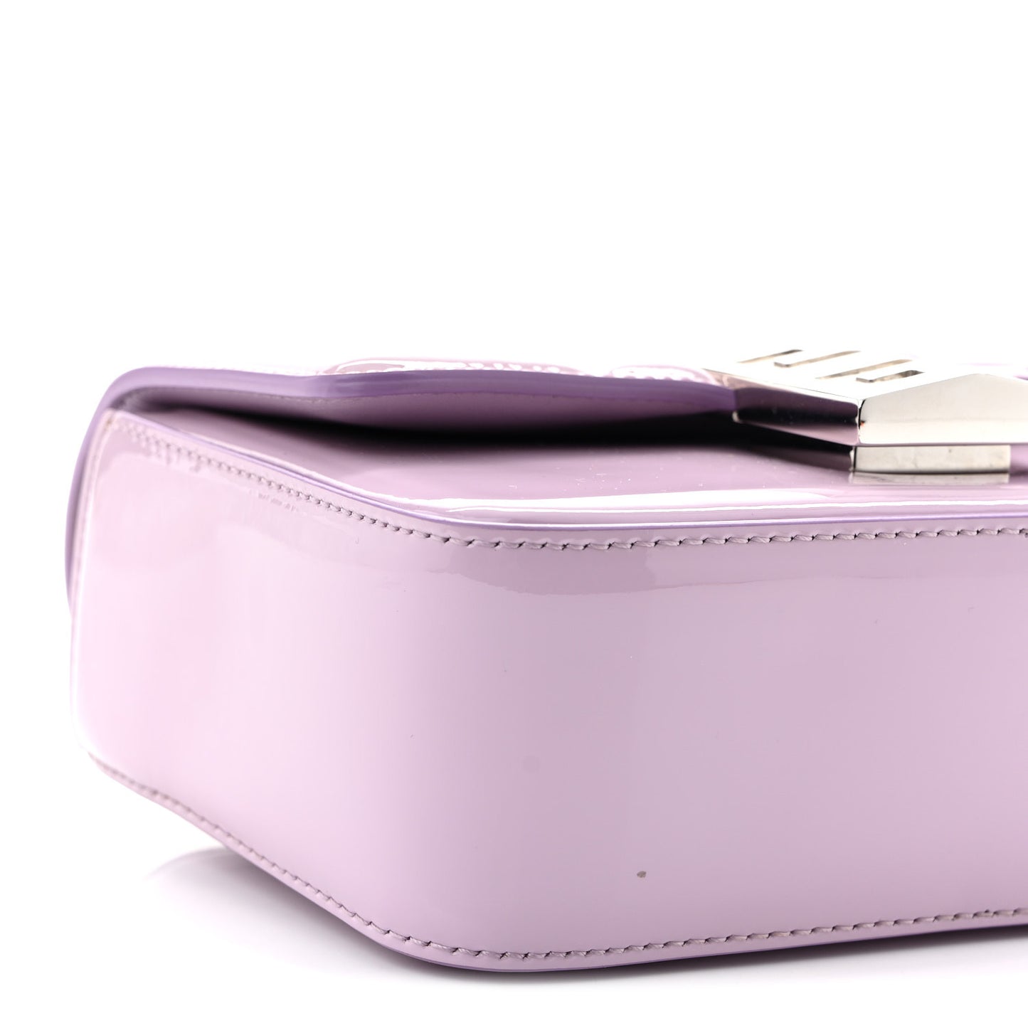 Patent 4G Small Padded Crossbody Bag Lilac