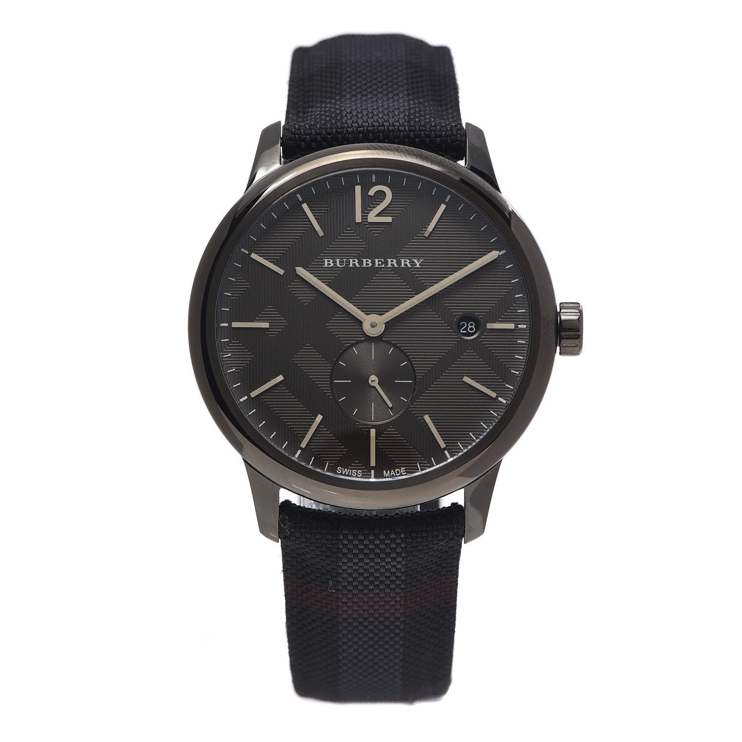 Burberry Stainless Steel Calfskin 40mm Classic Round Quartz Watch Grey BU10010 1 of 5