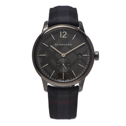 Burberry Stainless Steel Calfskin 40mm Classic Round Quartz Watch Grey BU10010 1 of 5