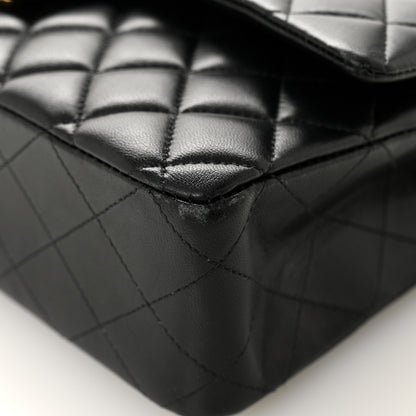Chanel Lambskin Quilted Medium Double Flap Black 11 of 12