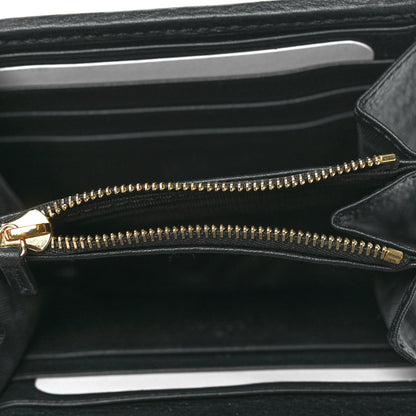 Gucci Roxy Calfskin Medium Blondie Chain Wallet Black 5 of 10