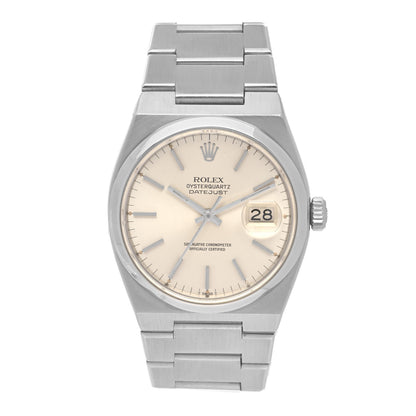 Rolex Stainless Steel 36mm Oysterquartz Datejust Watch Silver 17000 1 of 4