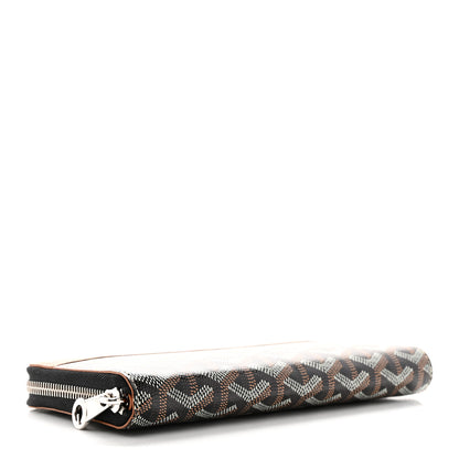 Goyard Goyardine Matignon Zip Around GM Wallet Black Gold 4 of 7