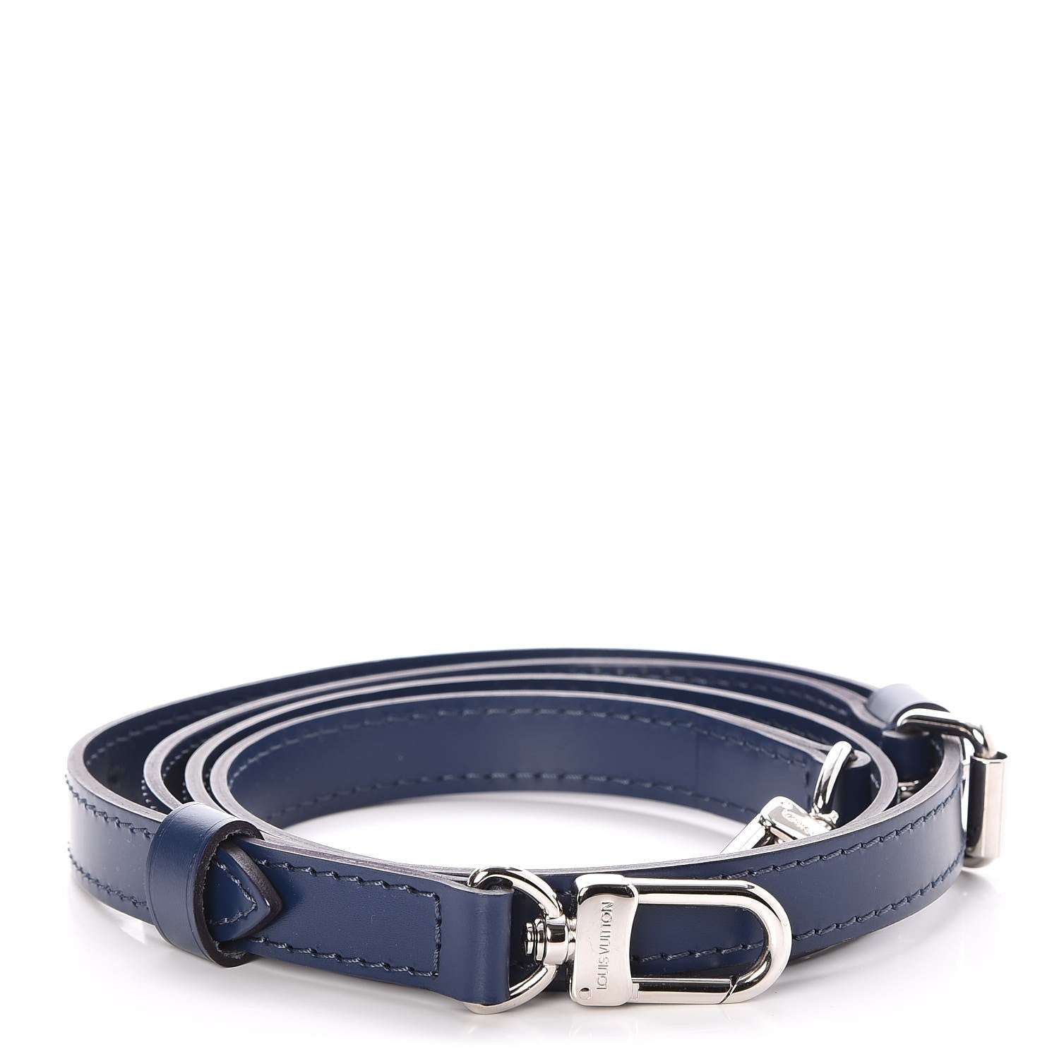 Louis Vuitton Calfskin 16mm Adjustable Shoulder Strap Indigo 1 of 4
