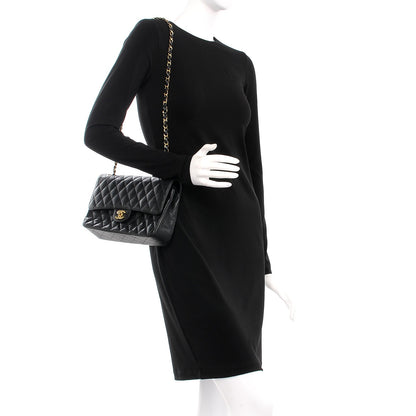 Chanel Caviar Quilted Medium Double Flap Black 2 of 8