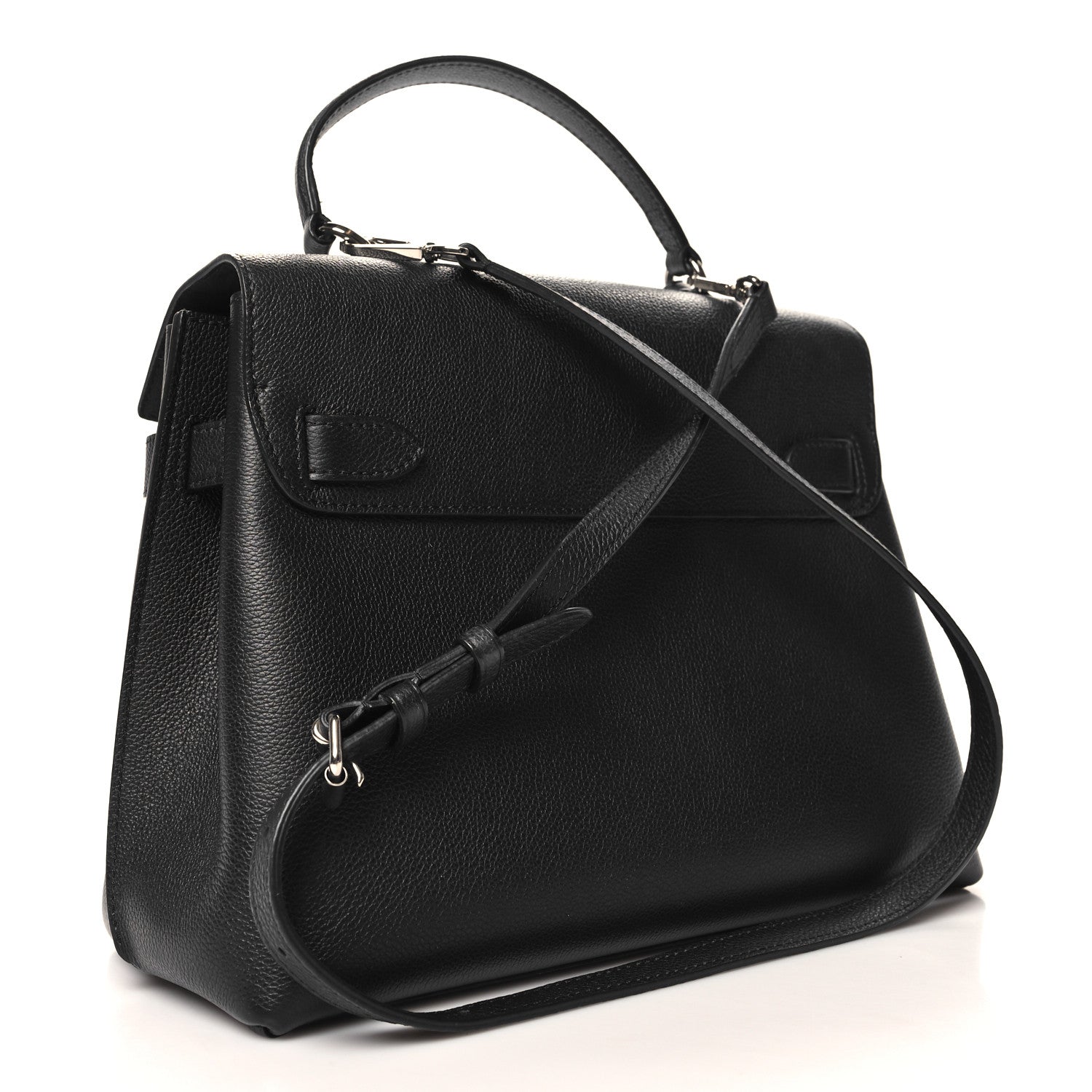 Louis Vuitton Soft Calfskin Lockme Ever MM Black 3 of 10