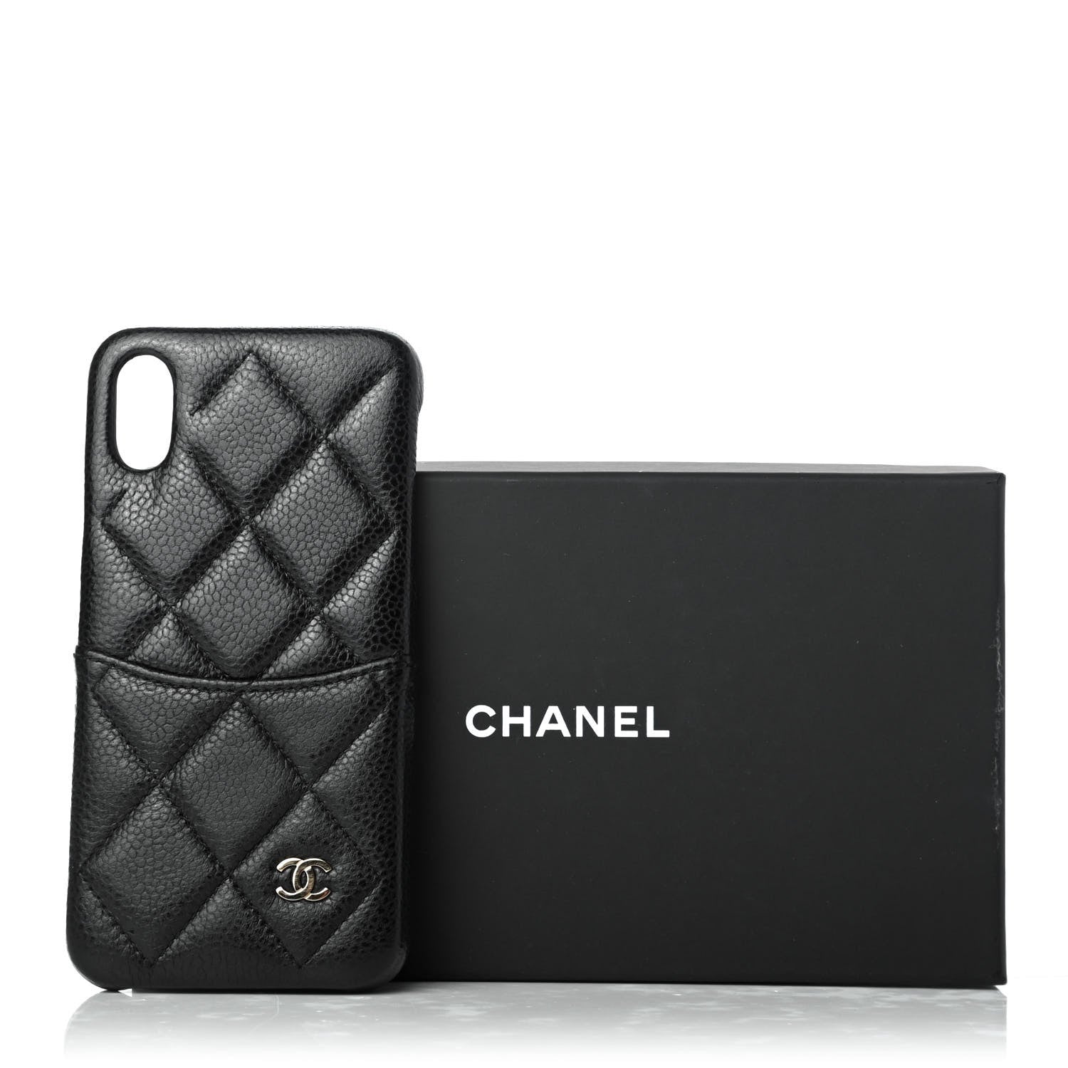 Chanel Caviar Quilted iPhone X Coco Tech Case Black 7 of 7