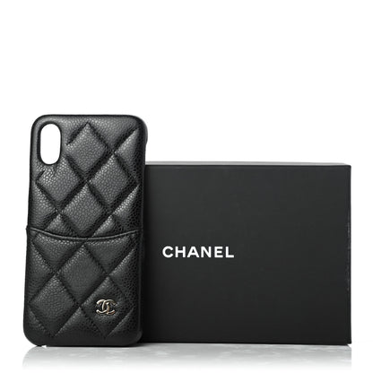 Chanel Caviar Quilted iPhone X Coco Tech Case Black 7 of 7