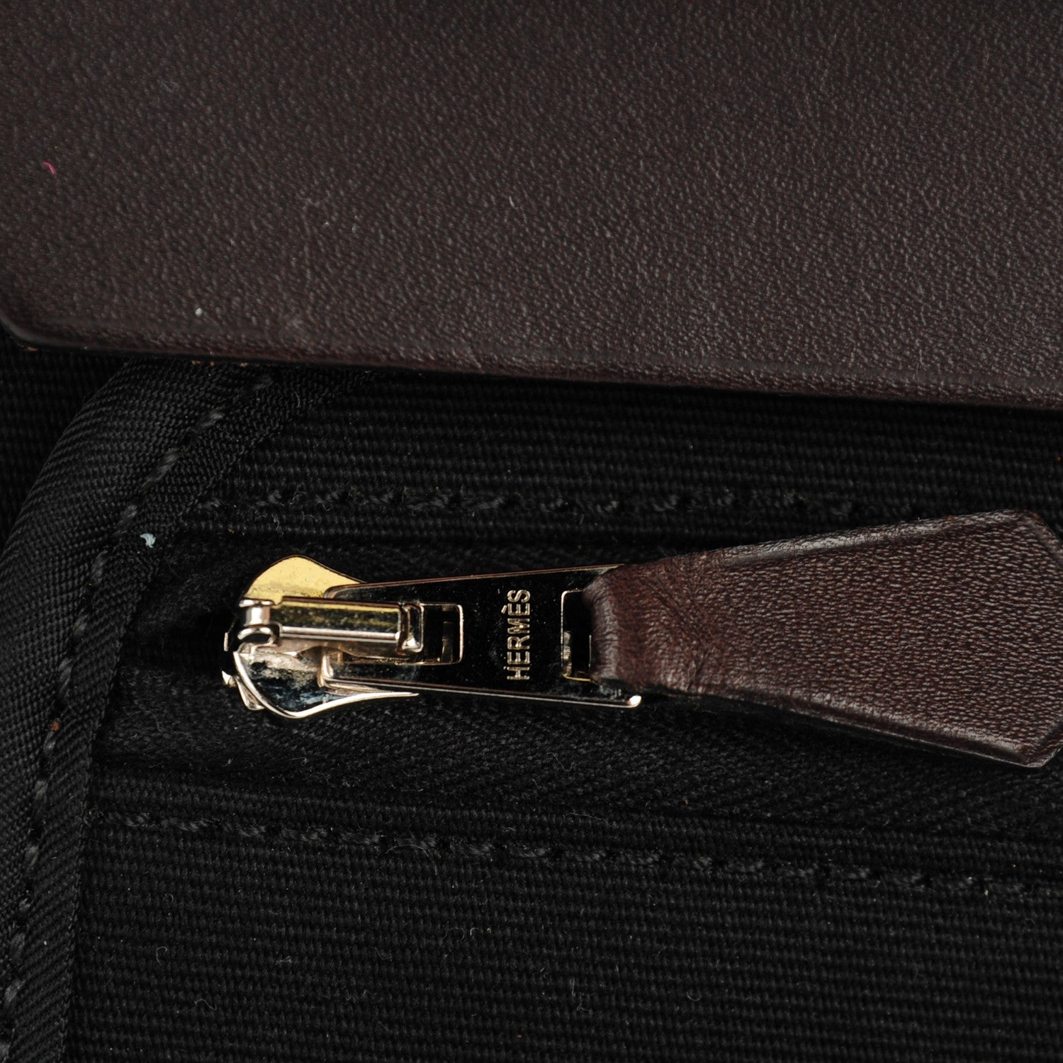 Hermes Toile Vache Hunter Herbag Zip 39 MM Black 12 of 14