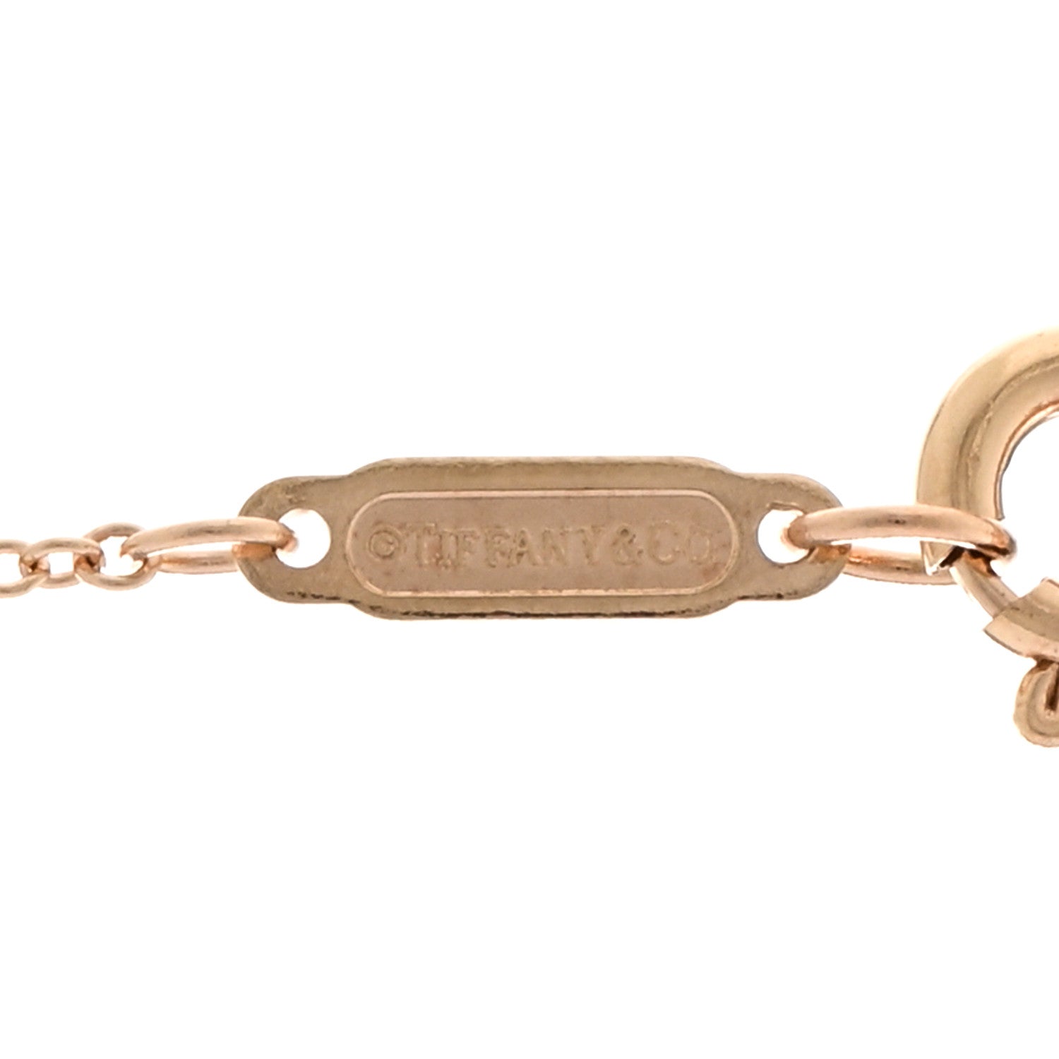 Tiffany 18K Rose Gold Chain Necklace 18" 4 of 4