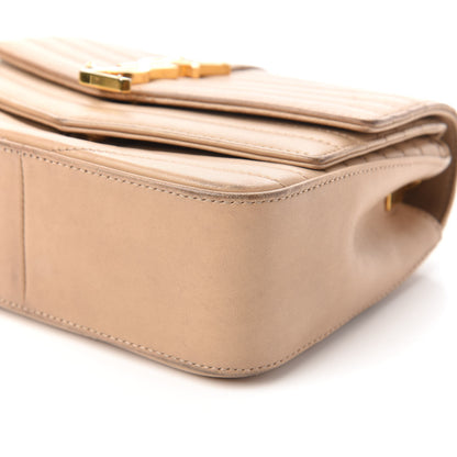 Saint Laurent Lambskin Matelasse Chevron Monogram Small Sulpice Bag Sable Beige 7 of 9