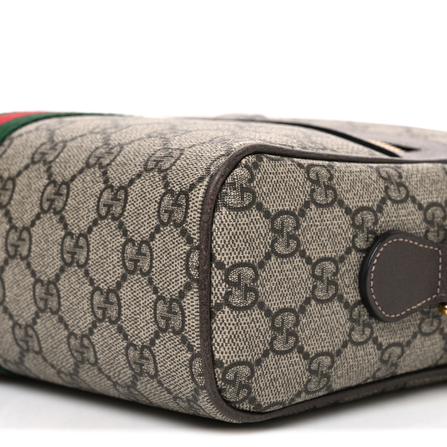Gucci GG Supreme Monogram Web Small Ophidia Shoulder Bag Brown 9 of 9