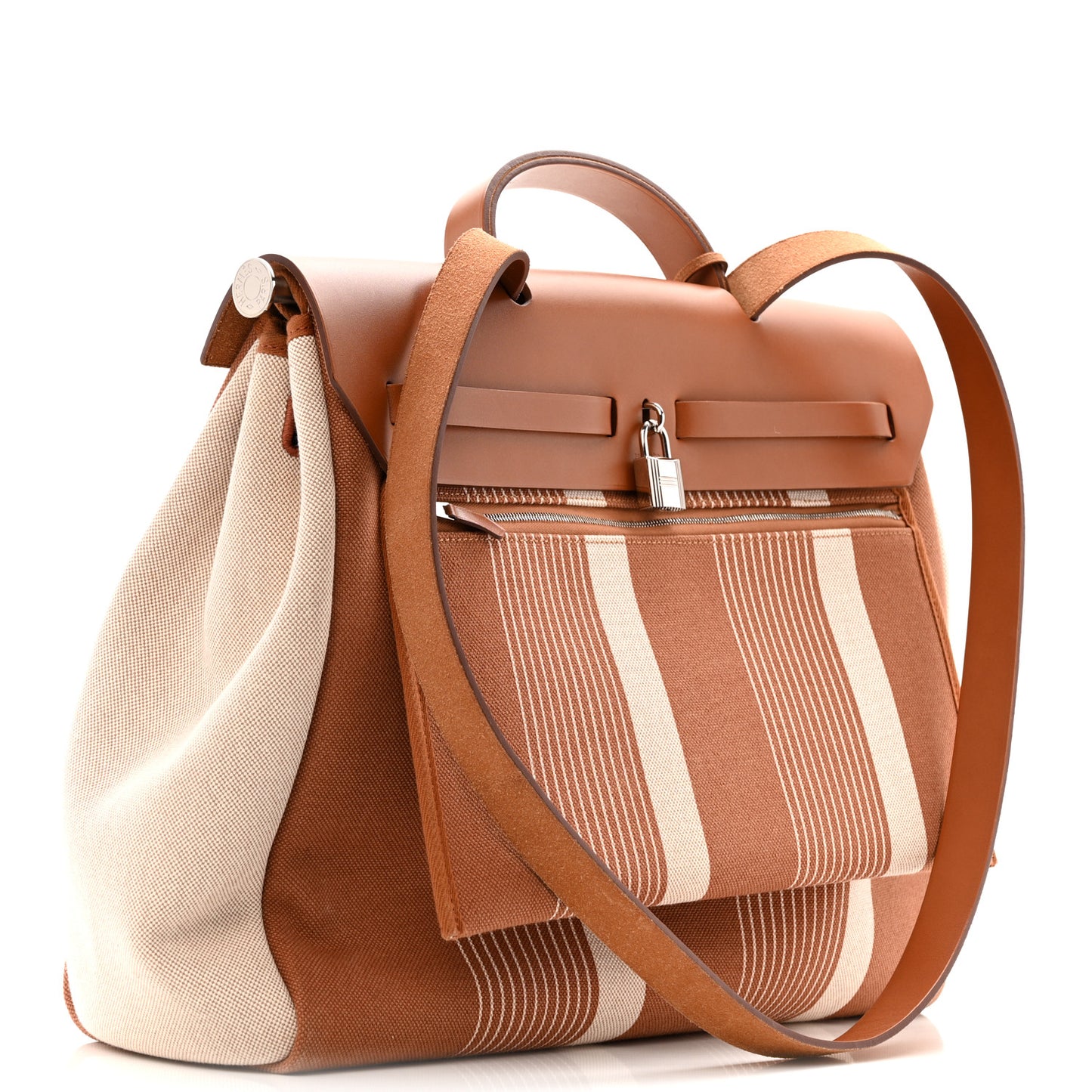 Vache Hunter Toile H Vibration Herbag Zip 39 MM Fauve Ecru Beige