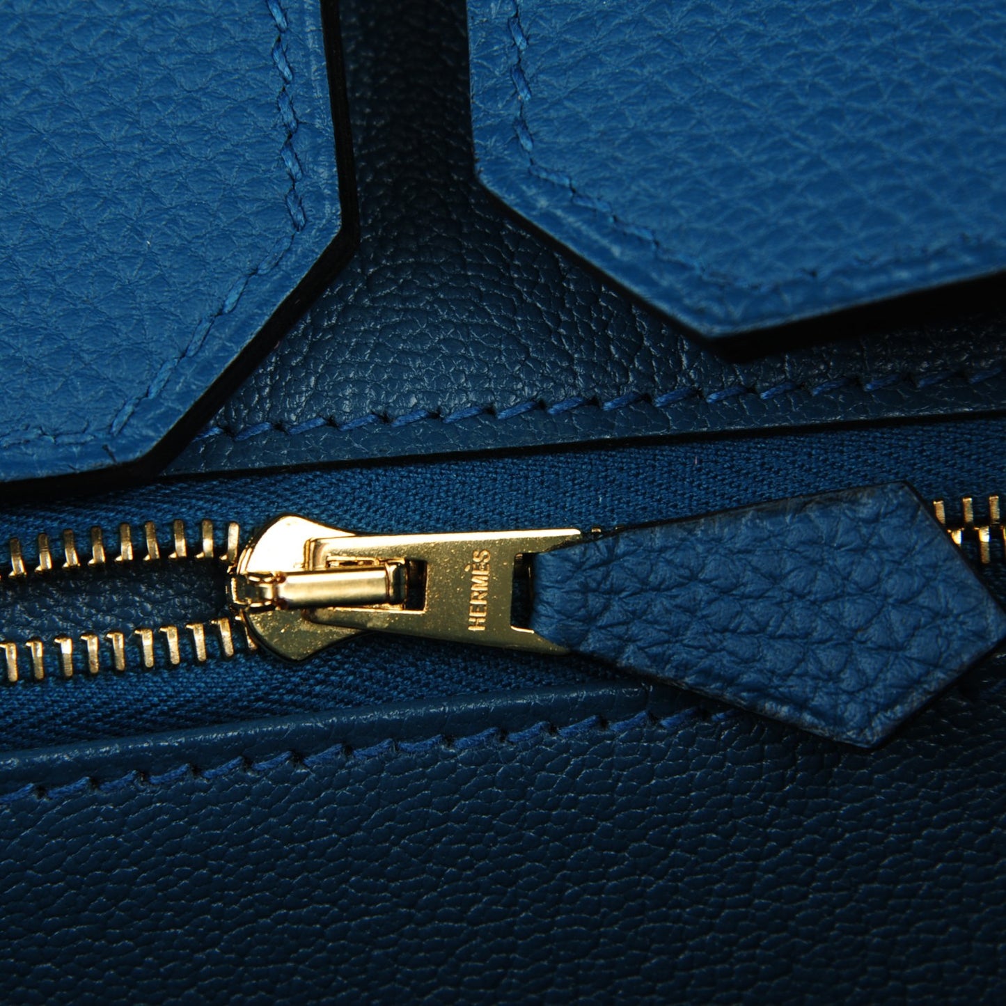 Togo Birkin 35 Bleu Cobalt