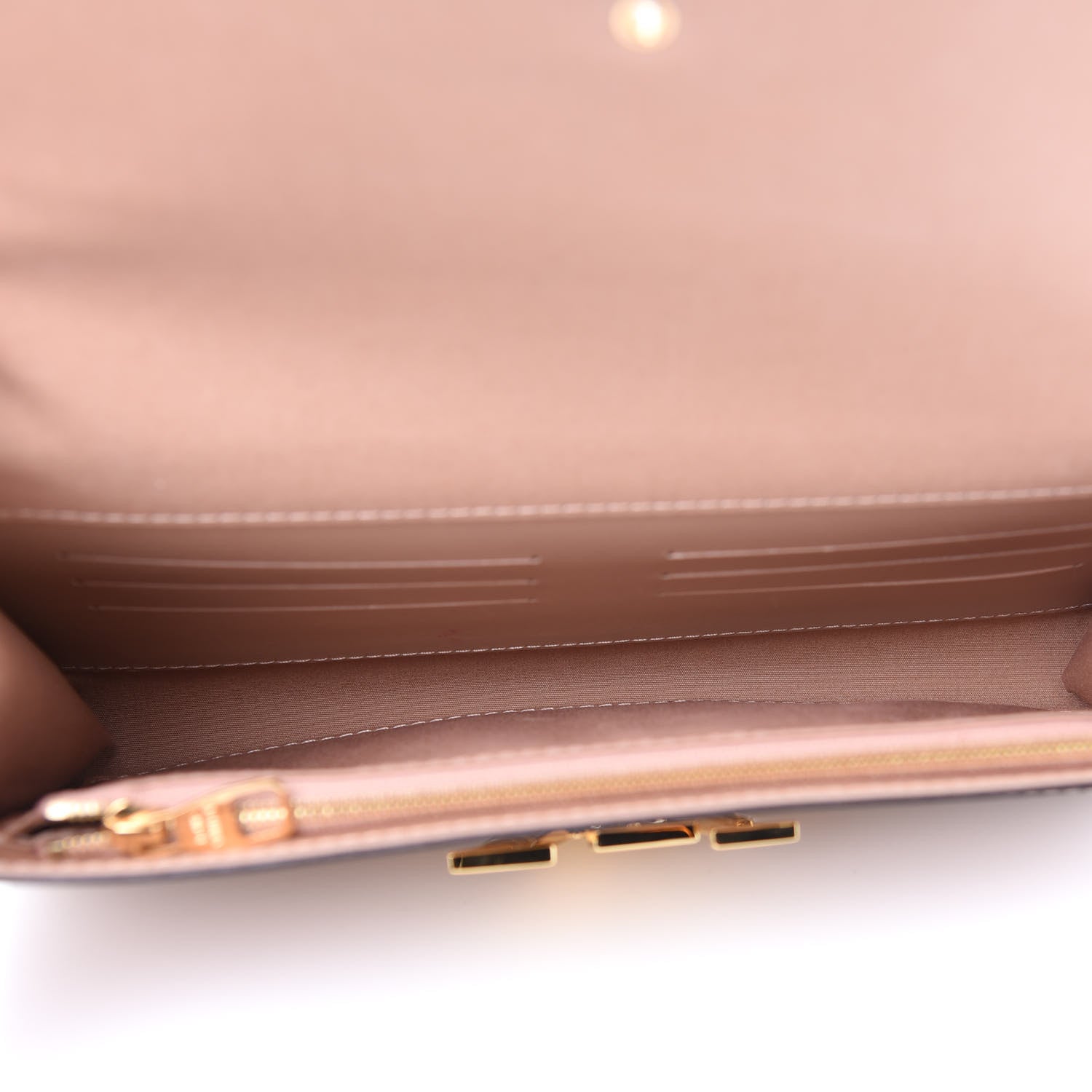 Louis Vuitton Patent Louise Clutch Nude 5 of 12
