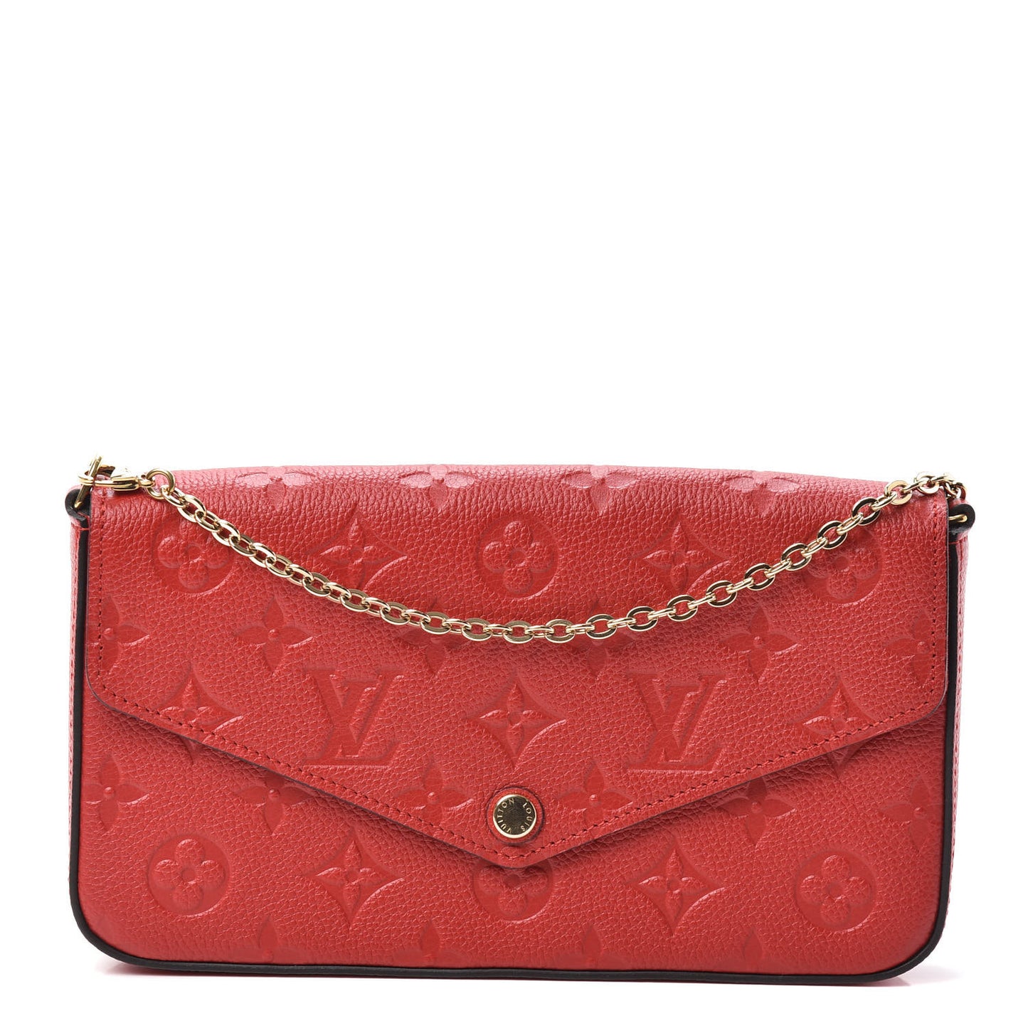 Empreinte Pochette Felicie Chain Wallet Cherry