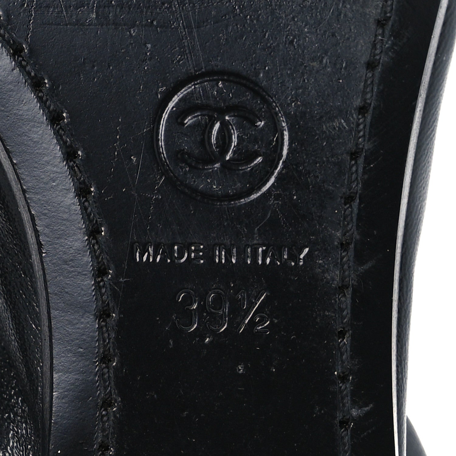 Chanel Lambskin CC Turnlock Ballerina Flats 39.5 Black 8 of 11