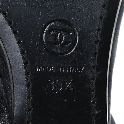 Chanel Lambskin CC Turnlock Ballerina Flats 39.5 Black 8 of 11