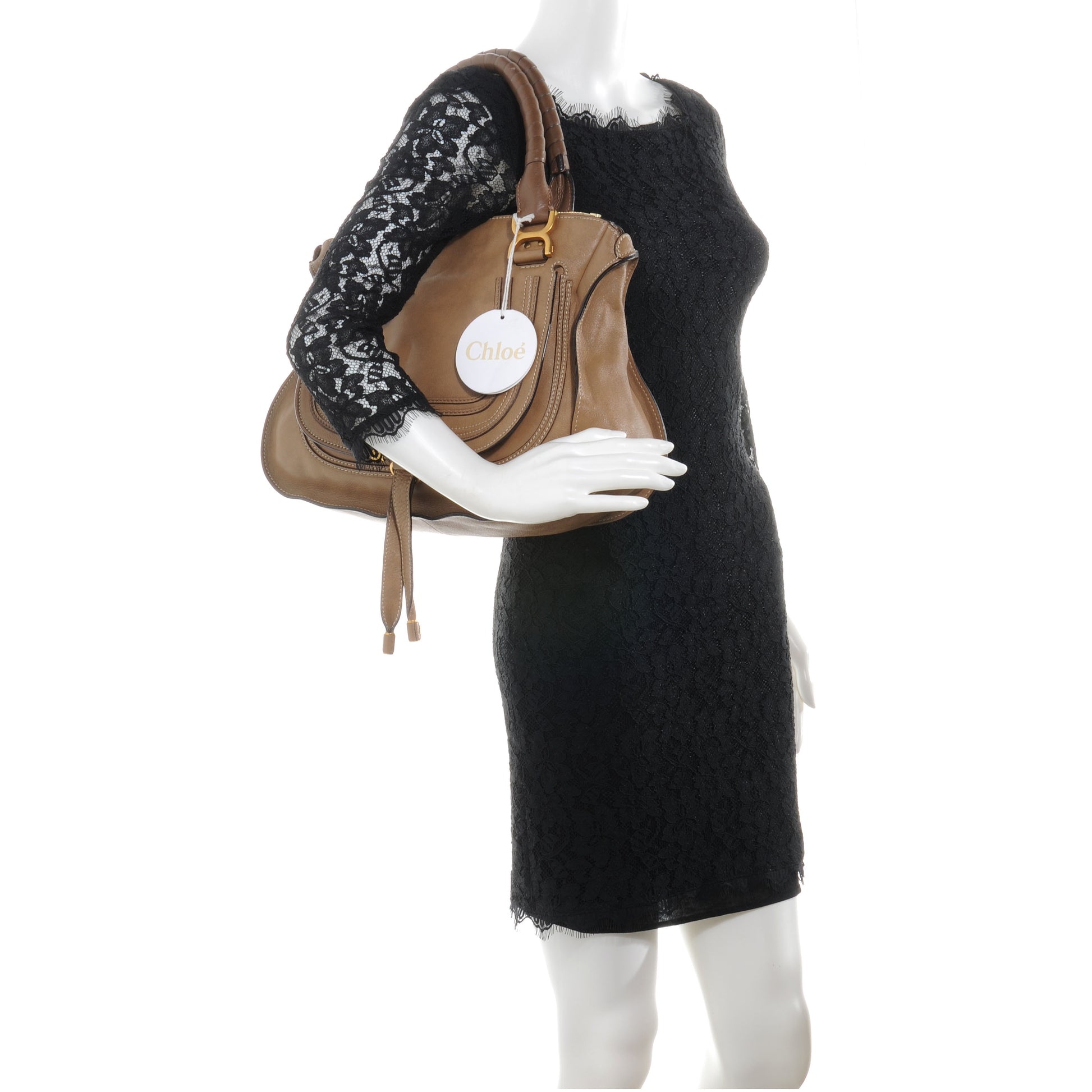Chloe Calfskin Medium Marcie Satchel Nut 2 of 7