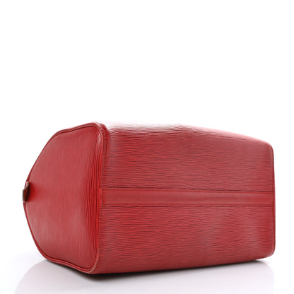 Louis Vuitton Epi Speedy 30 Castillan Red 4 of 13