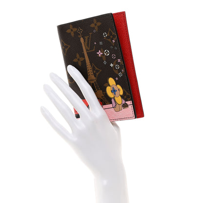 Louis Vuitton LOUIS VUITTON Monogram 2019 Christmas Animation Passport Cover Rouge 2 of 8