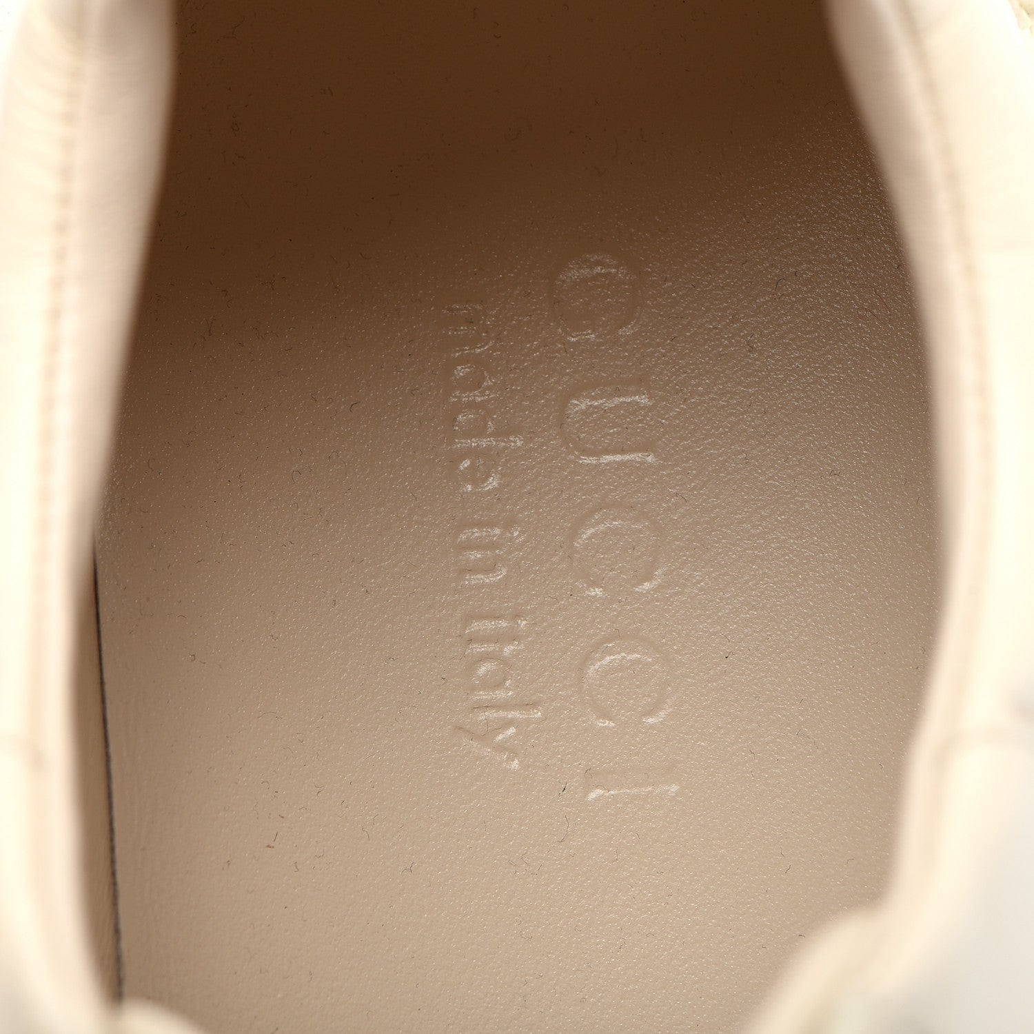 Gucci Calfskin Logo Mens Rhyton Sneakers 8.5 Ivory 8 of 9