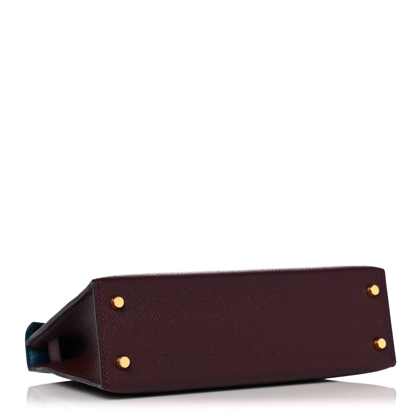 Epsom Horseshoe Mini Kelly Sellier 20 Bordeaux Vert Bosphore