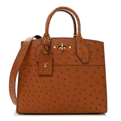 Louis Vuitton Ostrich City Steamer PM Cognac 1 of 9