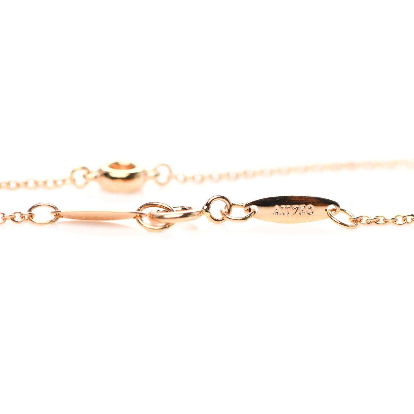 18K Rose Gold Diamond .08ct Elsa Peretti Diamonds by the Yard Bracelet