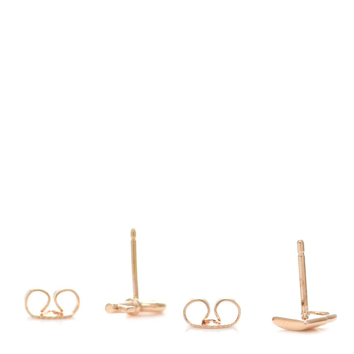 18K Rose Gold Mini Key and Lock Earrings