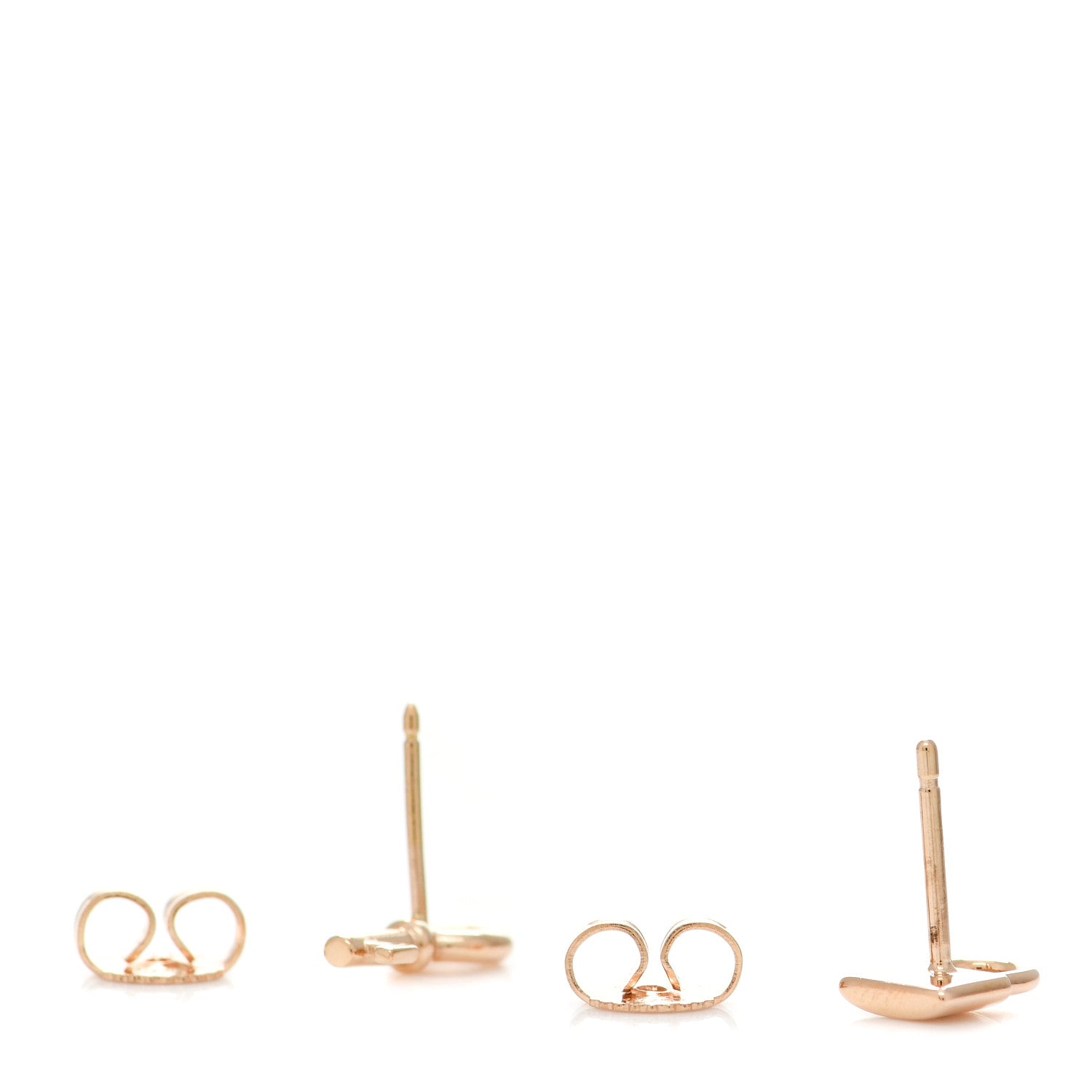 Tiffany 18K Rose Gold Mini Key and Lock Earrings 3 of 4
