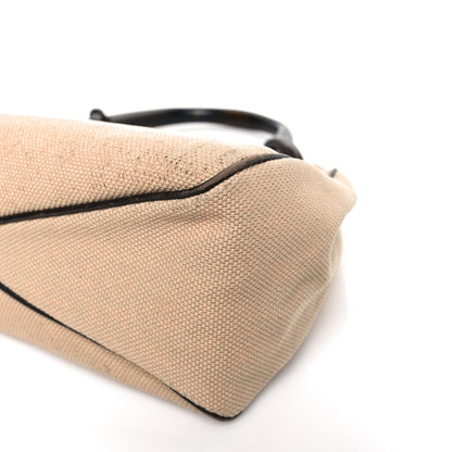 Gucci Canvas Wooden Handle Shoulder Bag Beige 7 of 9