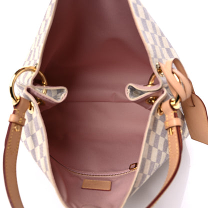 Louis Vuitton Damier Azur Graceful PM Rose Ballerine 5 of 14