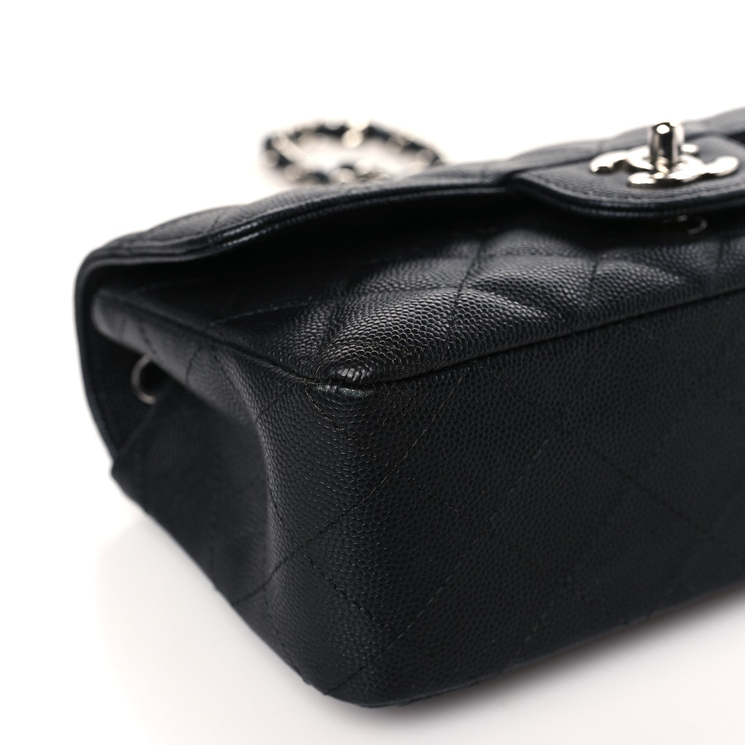 Chanel Caviar Quilted Mini Rectangular Flap Black 8 of 9