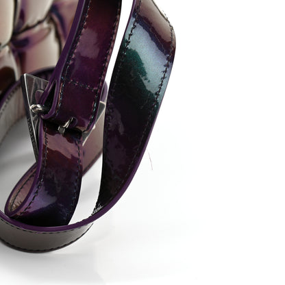 Bottega Veneta Glossy Nail Polish Nappa Maxi Intreccio Padded Cassette Crossbody Bag Holographic 10 of 10