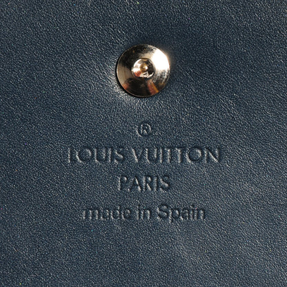 Louis Vuitton Mat Monogram Elise Wallet Blue 6 of 7