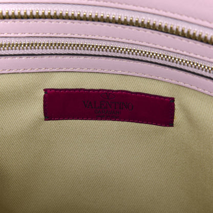 Valentino Garavani Vitello Rockstud Double Handle Tote Rose 7 of 9