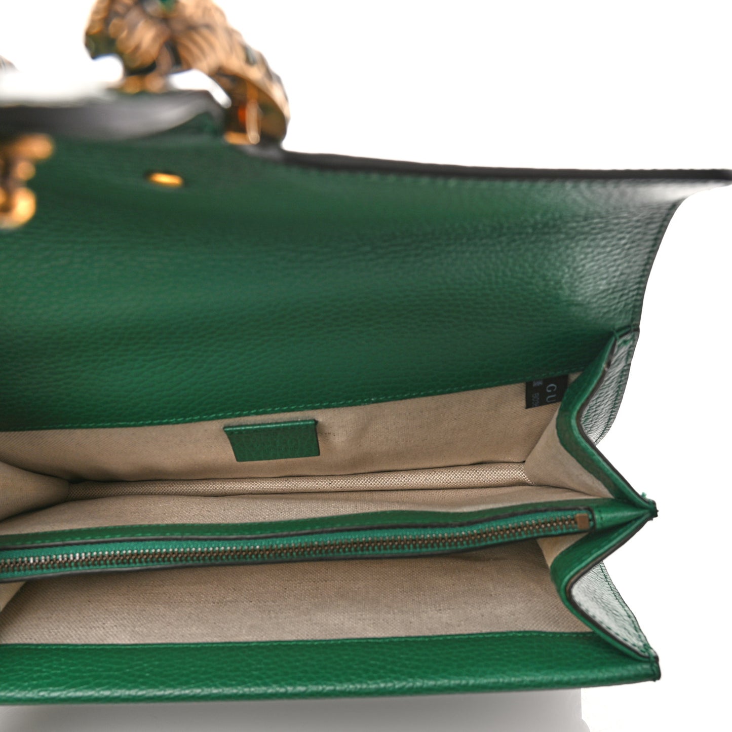 Pebbled Calfskin Small Dionysus Shoulder Bag Emerald