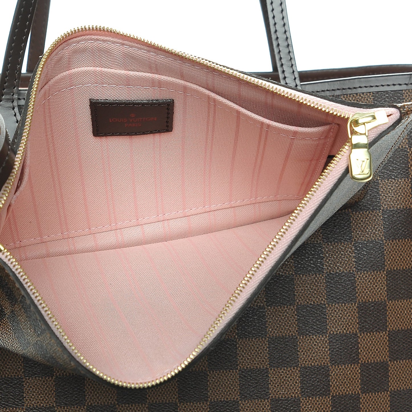 Damier Ebene Neo Neverfull MM Rose Ballerine