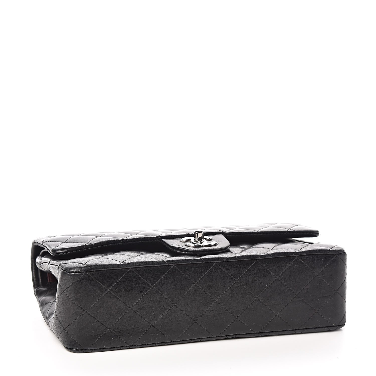 Chanel Lambskin Quilted Medium Double Flap Black 4 of 14