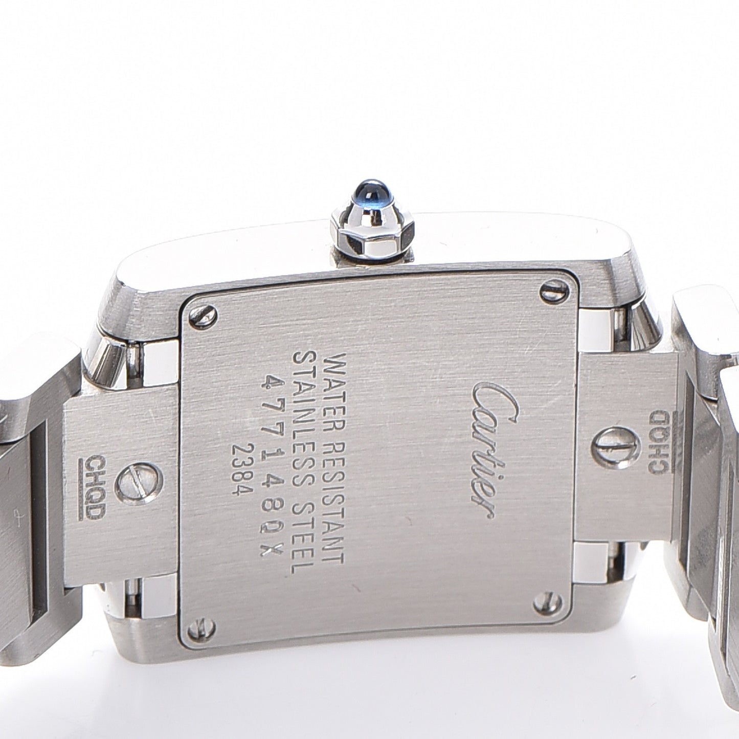 Stainless Steel 20mm Tank Francaise Quartz Watch
